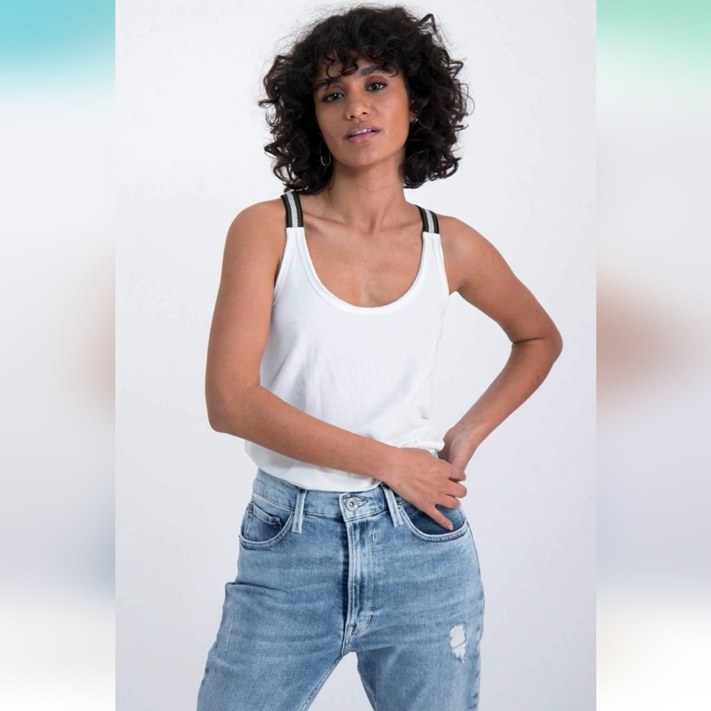 Garcia Off White Tank Top XS